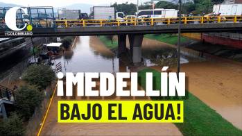 Emergencia en Medellín: fuerte tormenta inundó las vías y colapsó la movilidad en la ciudad