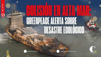 Colisión de buques en alta mar podría causar una emergencia ambiental