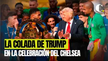 La colada de Trump en el festejo del Chelsea