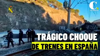 Las impactantes imágenes que dejó el trágico choque de trenes en España