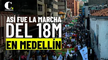 Así transcurrió la marcha del 18 de marzo en Medellín