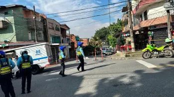 En este lugar se registró el atropellamiento que causó la muerte de la mujer de 88 años. FOTO Cortesía Denuncias Antioquia