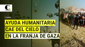 Aviones de Estados Unidos lanzan ayuda humanitaria en la Franja de Gaza