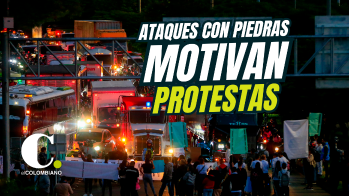 Ataques con piedras en la Avenida Regional motivan protesta en Medellín