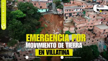 Pánico en Villatina por deslizamiento de tierra