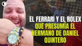 El Ferrari y el Rolex con los que presumía Miguel Quintero cuando su hermano era alcalde de Medellín