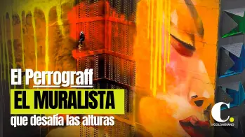 El Perro, el grafitero que hace obras de arte en la fachada de los edificios