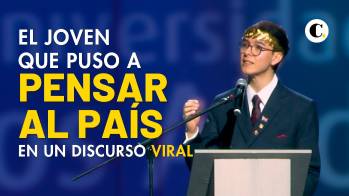 Santiago Ortiz, el joven que puso a pensar al país en un discurso viral