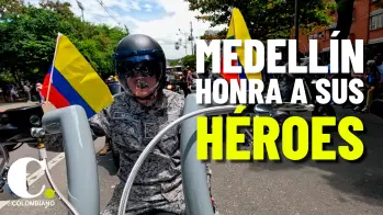 En Medellín rugieron los motores y los corazones para honrar a los héroes de la patria
