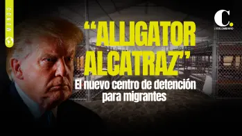 Donald Trump presentó un nuevo centro de detención de migrantes rodeado de caimanes