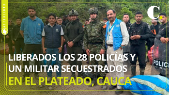 Así fue la liberación de los policías y militares secuestrados en el Cauca