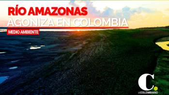 El río Amazonas se seca en Colombia