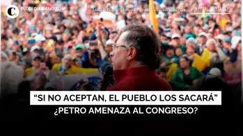 Petro lanza advertencia: “Si no aceptan, el pueblo los sacará”