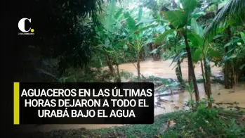 Aguaceros en las últimas horas dejaron a todo el Urabá bajo el agua