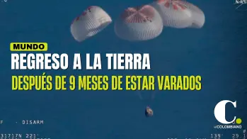 Astronautas varados nueve meses en estación espacial llegan a la Tierra