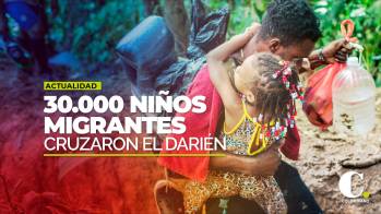 Más de 30.000 niños migrantes cruzaron la selva del Darién