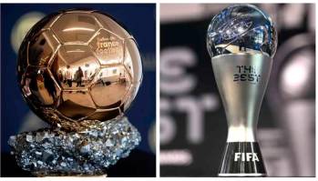 Estos son los trofeos de Balón de Oro y The Best que exaltan a los mejores futbolistas del mundo. FOTO 