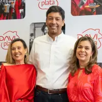 Maritza Pérez, vicepresidenta ejecutiva de Banca Personal y Mercadeo de Davivienda, Javier Suárez, presidente de Davivienda y Margarita Henao, CEO de Daviplata. FOTO: Cortesía Davivienda.