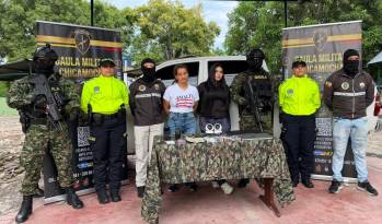 Las capturadas Inda Mariela Peñarrieta Tuárez y Michelle Jamileth Macías Peñarrieta, esposa e hija de “Fito”, serán trasladadas a Ecuador. FOTO: CORTESÍA DE POLICÍA.