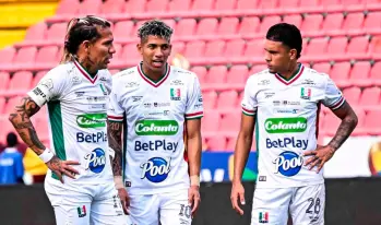 Once Caldas que dirige Hernán Darío Herrera es uno de los equipos que está en la parte alta de la tabla de posiciones, entre los ocho, parcialmente clasificados de la Liga Betplay. FOTO TOMADA X@oncecaldas