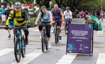 El Inder confirmó que este domingo no habrá ciclovía en el Estadio ni en El Poblado, con el fin de facilitar la movilidad de las personas, ya que por la Maratón Medellín hay varias vías cerradas. FOTO EL COLOMBIANO