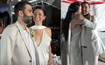Recién casados fueron a un centro de acopio en Cali para donar a los afectados por el terremoto en Colombia. FOTOS: Capturas de video 