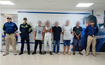 Cinco extranjeros fueron expulsados tras operativo de Migración Colombia. FOTO: Migración Colombia 