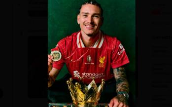 El uruguayo Darwin Núñez, otro que le dice adiós al Liverpool, jugará en la Liga de Arabia Saudita. FOTO TOMADA X @LFC