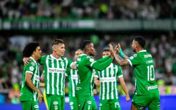 Atlético Nacional líder de la Liga Betplay, a pesar de las dos derrotas consecutivas, espera por su rival en los cuartos de final del torneo. FOTO: CAMILO SUÁREZ. 
