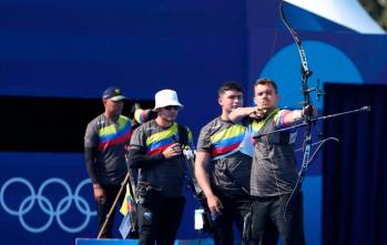 Este es el equipo colombiano integrado por Jorge Enríquez, Andrés Hernández y Santiago Arcila. FOTO CORTESÍA COC