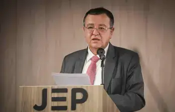 Presidente de la JEP, el magistrado Alejandro Ramelli Arteaga. Foto: Colprensa. 