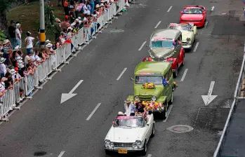 17 kilómetros recorrieron los 390 vehículos en el Desfile. FOTO Manuel Saldarriaga