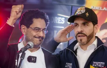 Abelardo de la Espriella e Iván Cepeda se disputan la presidencia. Foto: AFP