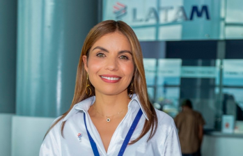 Erika Zarante, CEO de LATAM Airlines Colombia, destacó el desempeño de la aerolínea en el primer semestre y los retos que enfrenta el sector aéreo en Colombia. FOTO cortesía