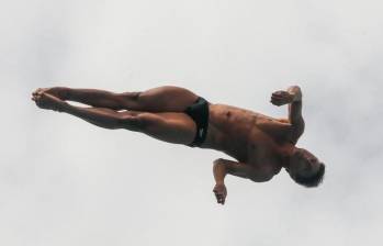 El antioqueño Sebastián Villa avanzó a la final de la prueba de plataforma 10 metros,en el Mundial de Natación en Doha. FOTO JAIME PÉREZ 