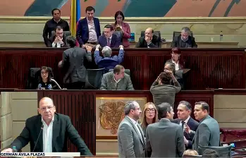 Al iniciar el debate de discusión del proyecto de reforma tributaria en las Comisiones Económicas Conjuntas del Congreso, el ministro de Hacienda, Germán Ávila, defendió la iniciativa. FOTO Captura de video