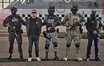 Iván Cazarín Molina, alias “El Tanque”, fue detenido en Zapopan, Jalisco, por su presunta vinculación con el Cártel Jalisco Nueva Generación. FOTO: AFP. 