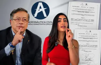 La influencer Gabriela Muñoz es cercana al presidente Gustavo Petro. La señalan de influir en la Aerocivil. Fotos: Presidencia y cortesía
