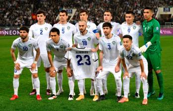 Uzbekistán, rival de la Selección Colombia en el primer partido del Mundial, es el equipo más valioso de los cuatro equipos debutantes en el certamen. FOTO: GETTY