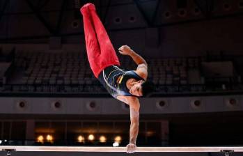 Ángel Barajas, el mejor gimnasta en la historia de Colombia. FOTO CORTESÍA COC