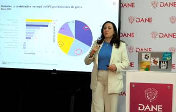 Piedad Urdinola, directora del Dane, presentó los datos de inflación de enero. FOTO tomada de X