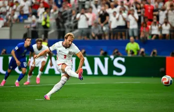 El delantero inglés Harry Kane es la gran figura de la Selección de su país, que busca volver a ganar un Mundial después de 60 años. Foto: AFP