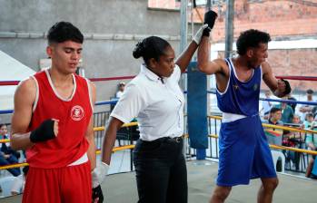 Mariluz Mosquera sabe lo que se siente al enfrentar a un rival en un escenario de boxeo. Ahora es juez. FOTO: Cortesía Rodrigo Mora Indeportes