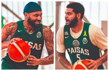 Marcus y Eric son refuerzos de Paisas esta temporada. FOTOS MANUEL SALDARRIAGA