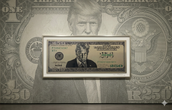 La posibilidad de incluir a Trump en el papel moneda rompería con una tradición establecida desde 1866, año en el que se prohibió la aparición de personas vivas en los billetes estadounidenses. Foto: The Washington Post