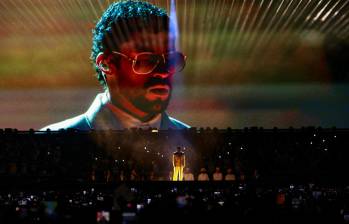 “Es una noche que no olvidaré jamás, los quiero y los amo con el corazón, el Conejo Malo es de ustedes por siempre, gracias”, dijo para despedirse Bad Bunny. Foto: Manuel Saldarriaga Quintero.