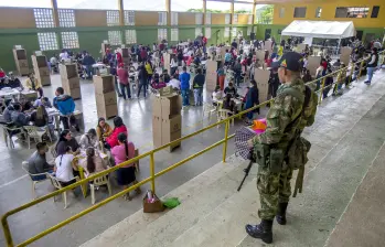 imagen de referencia de una jornada de votaciones en el municipio de Valdivia. Foto: Juan Antonio Sánchez Ocampo