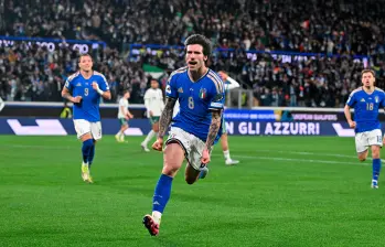 El futbolista italiano Sandro Tonali abrió el sueño para que la Nazionale regrese a una Copa del Mundo después de 12 años. FOTO getty 