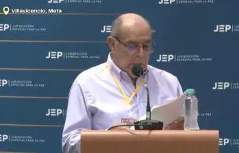 Carlos Ovidio, general en retiro. Foto: tomada de video de JEP