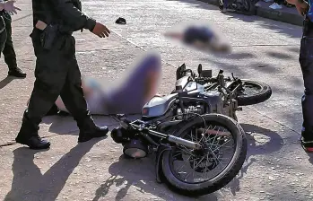 En este hecho, registrado en San Rafael el pasado fin de semana, un hombre fue asesinado y el otro resultó lesionado en una presunta disputa entre Clan del Golfo y Los Chatas. FOTO CORTESÍA